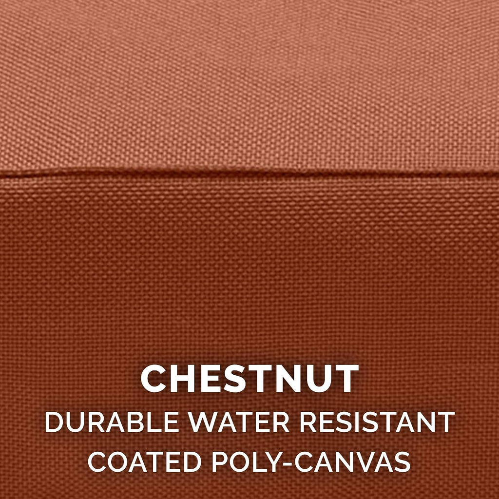 Furhaven Replacement Dog Bed Cover Water-Resistant Indoor/Outdoor Logo Print Oxford Polycanvas Mattress, Washable - Chestnut, Medium