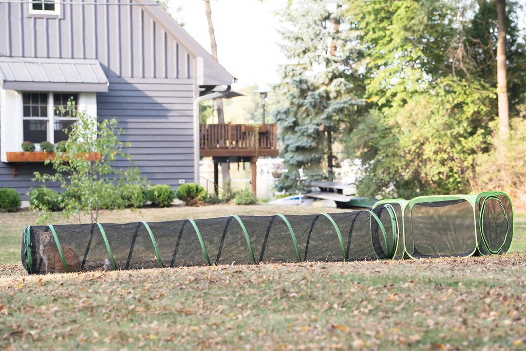 Kitty City Outdoor Catio Furniture and Play Kits for Cats, 10' Tunnel/Large