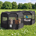 2-in-1 Dog Playpen Portable Cat Playpen, Non-Separable, No Assembly
