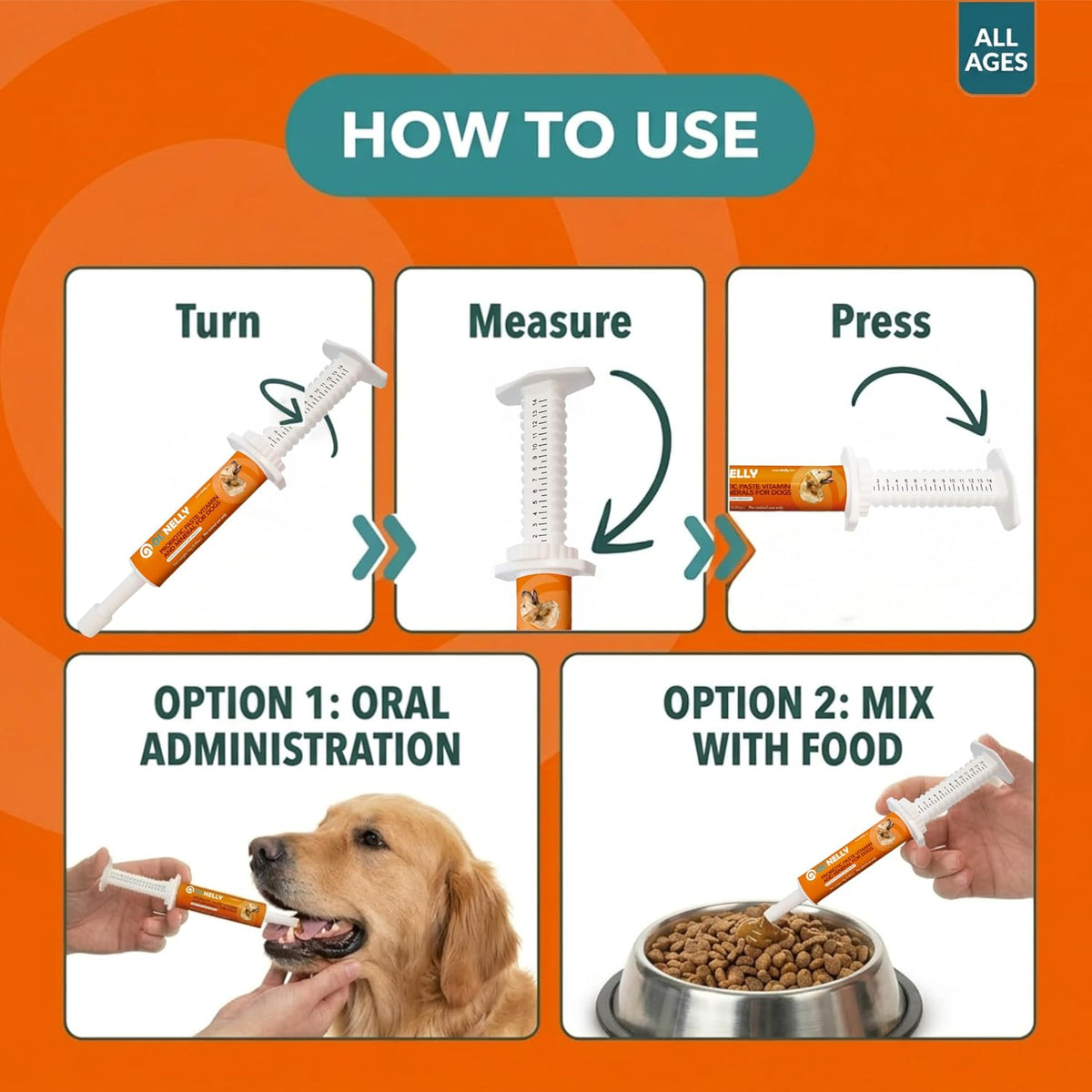 OL’ NELLY Probiotic Paste for Dogs & Cats, 7.2 Billion CFU | 14g