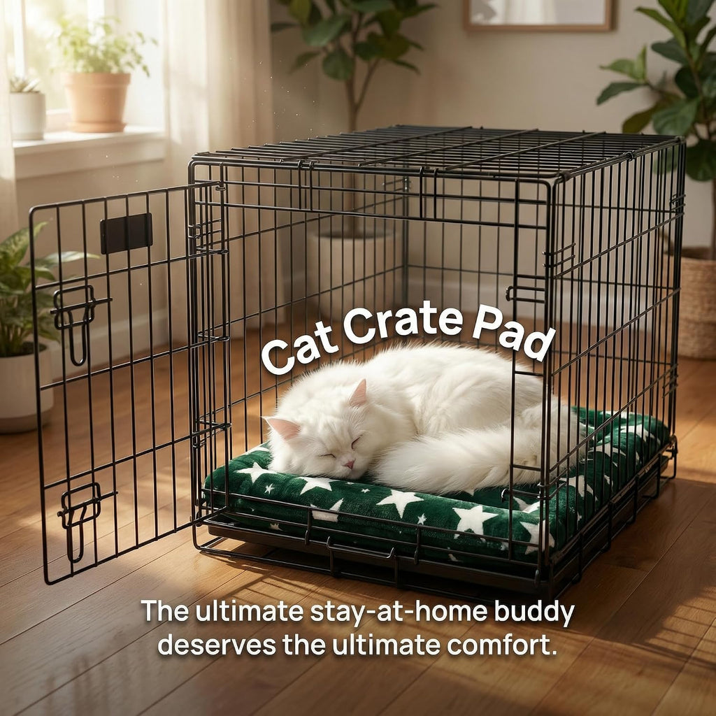 Cat & Dog Bed Mat - Reversible Dog Crate Bed Mats, Soft & Breathable Kennel Pad, Durable Crate Bed for Extra Small Dogs & Cats