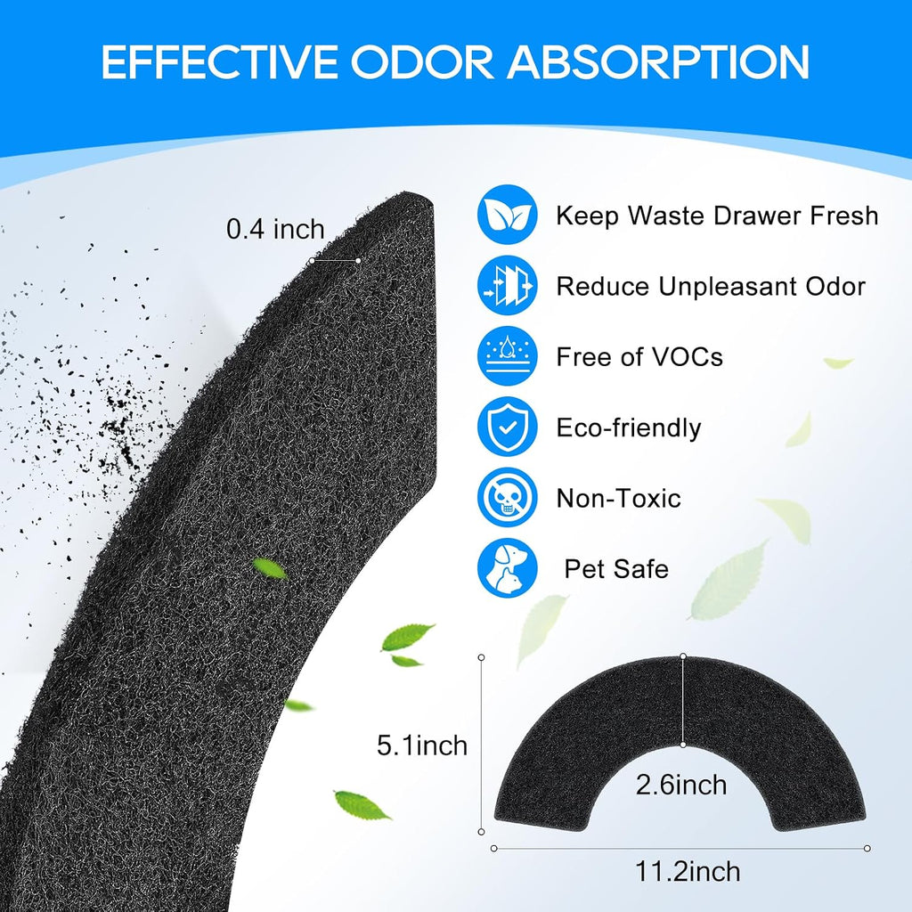 Carbon Filters Compatible with Litter-Robot 4 Litter Box Accessories