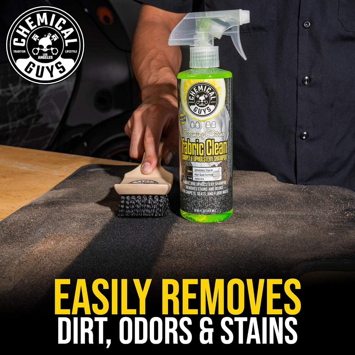 Chemical Guys, Citrus Fabric & Carpet Cleaner, Ready-to-Use Spray, 16 oz