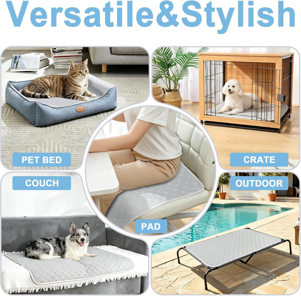 Cooling Mat for Dogs Cats,Pet Dog Cooling Mat Blanket for Dogs,36x24, Grey