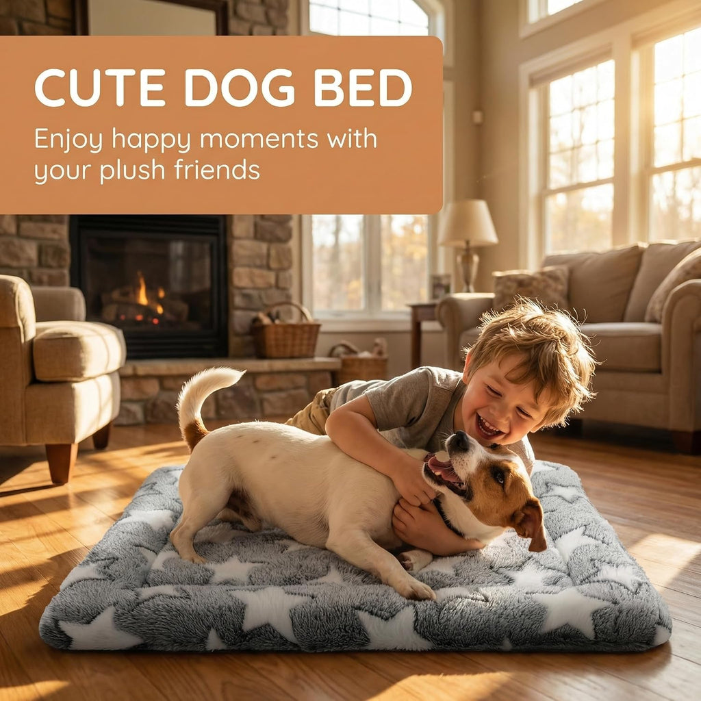 Dog Bed Mat - Reversible Dog Crate Bed Mats, Soft & Breathable Kennel Pad, Durable Crate Bed for Small Medium Large Dogs & Cats
