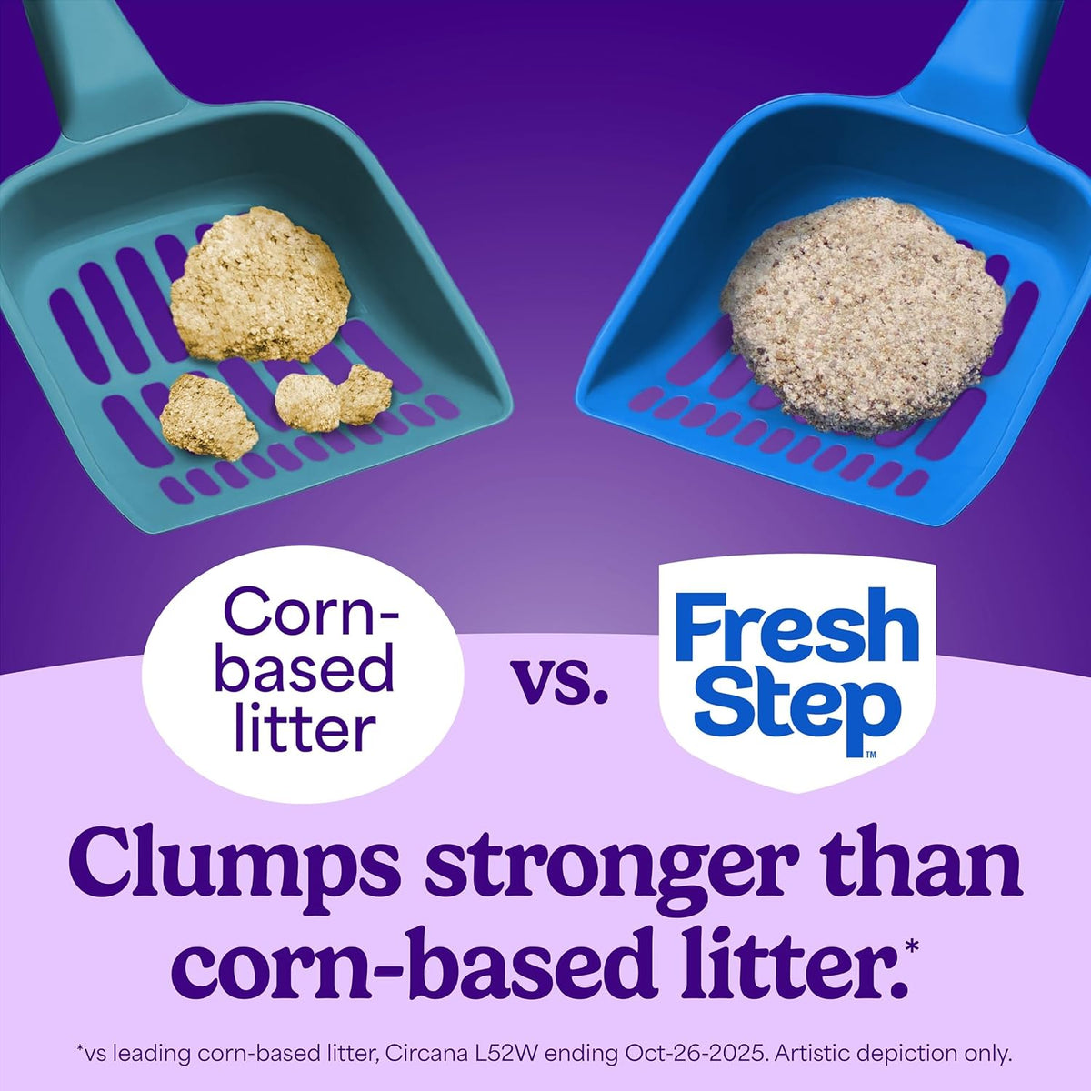 Fresh Step Advanced Simply Unscented Multi Cat Clumping Cat Litter, 18.5 lb