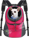 WOYYHO Pet Dog Carrier Backpack, Ventilated Small Dog Front Backpack