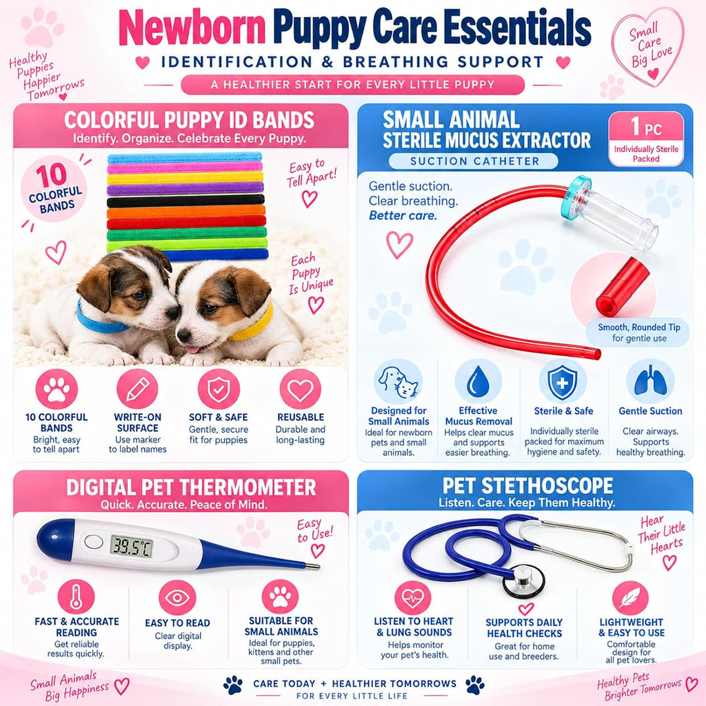 Puppy Kitten Whelping Supplies, Whelping kit for Puppies Birth,Kitten Supplies,Dog Supplies,Puppy kit,Kitten Bottle Feeding kit for New Born Puppy Supplies and Kitten (with Small Animals Scales)