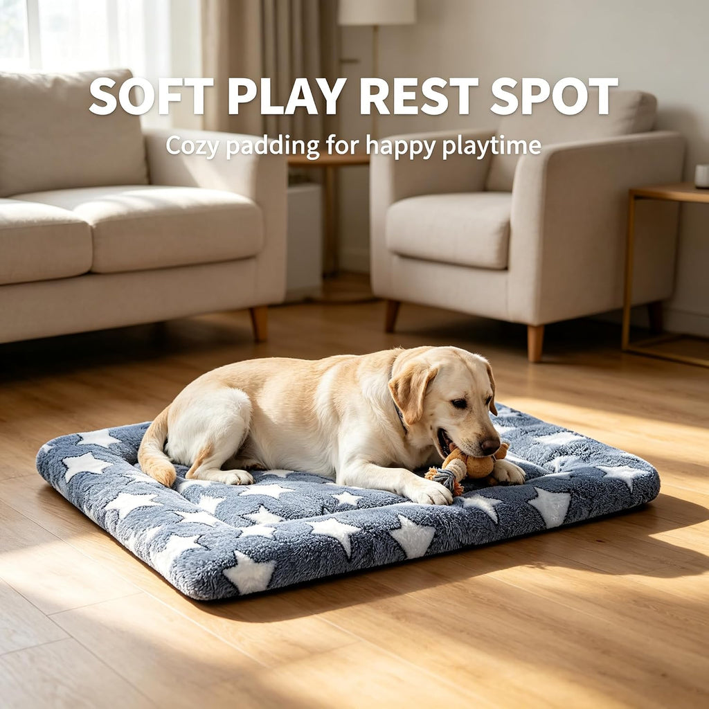 Dog Bed Mat - Reversible Dog Crate Bed Mats, Soft & Breathable Kennel Pad, Durable Crate Bed for Small Medium Large Dogs & Cats