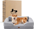 Large Orthopedic Dog Bed for Medium Dogs, Removable Washable, Grey