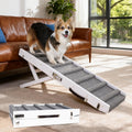 Dog Ramp for Small & Medium Dogs Foldable Pet Ramp for Bed (White)