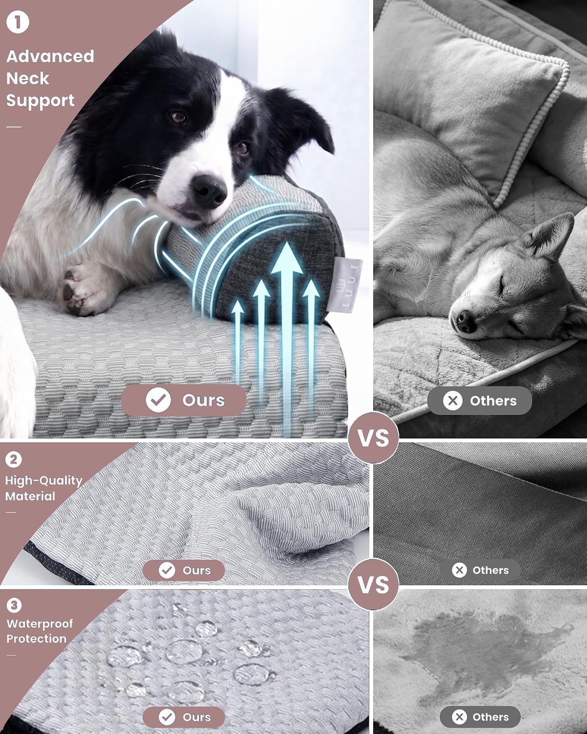 Calming Dog Bed/Mat for Couch,Faux Rabbit Fur Pet Sofa Furniture Protector