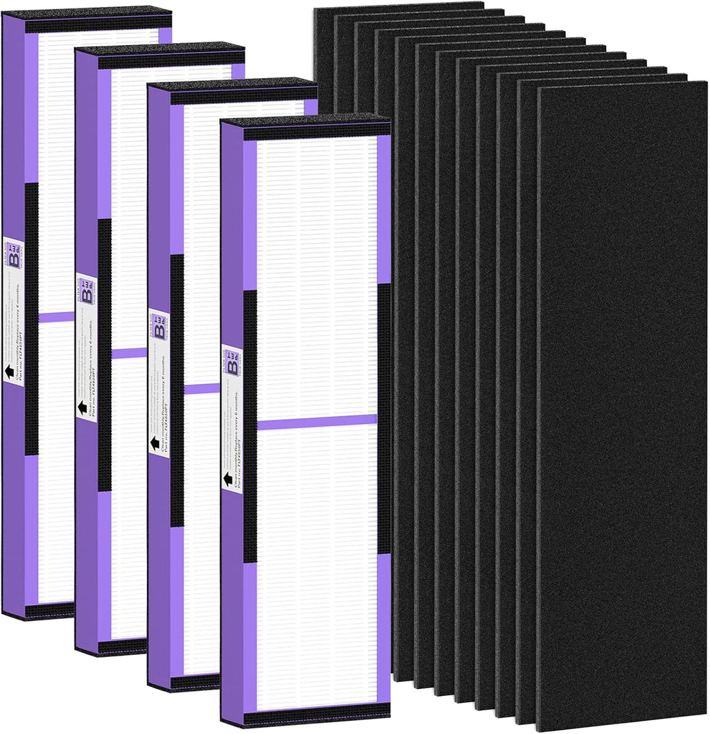 4+12 FLT4850PT Hepa Filter B Replacement for G-Guardian AC4825, #FLT4825