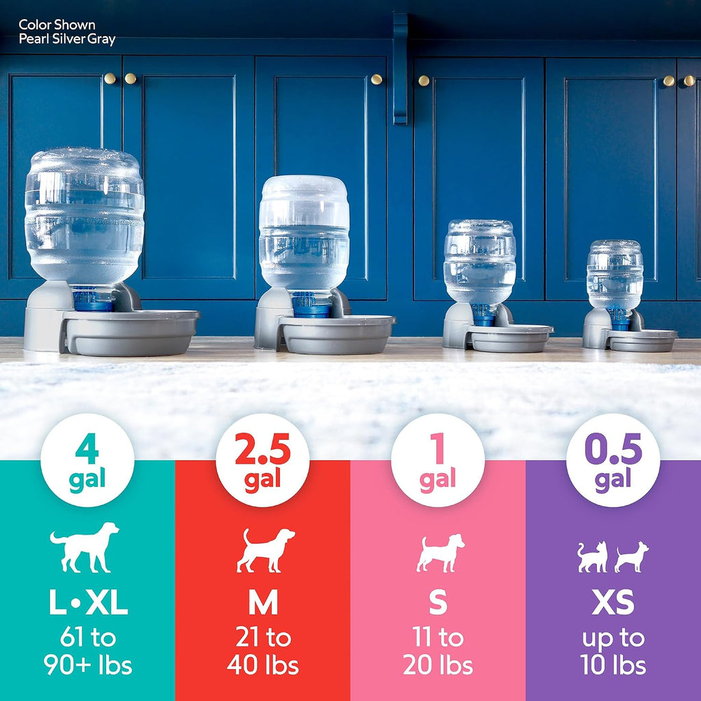 Petmate Replendish Waterer and Feeder Set, 0.5 Gallon Water, 2lbs Food