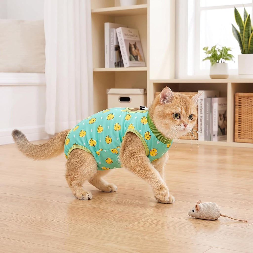Avont Cat Recovery Suit - Kitten Onesie for Cats After Surgery