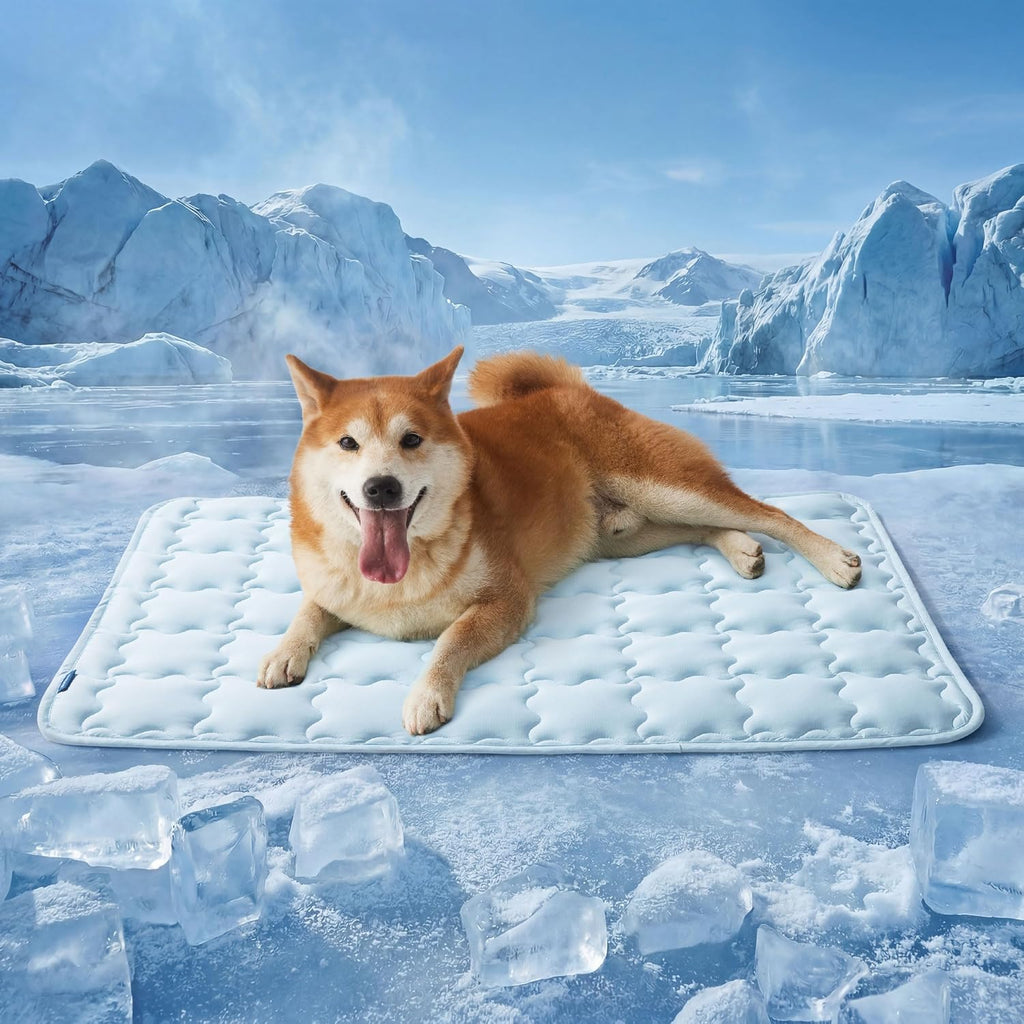 Bedsure ArcticMax™ Cooling Mat for Large Dogs,Q-Max>0.5 Chill Fiber,35In
