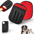 Pet Hair Remover Glove with Silicone Scraper – Reusable Electrostatic Lint & Fur Remover for Dog & Cat Hair on Couch, Carpet, Car Seat, Clothes & Laundry