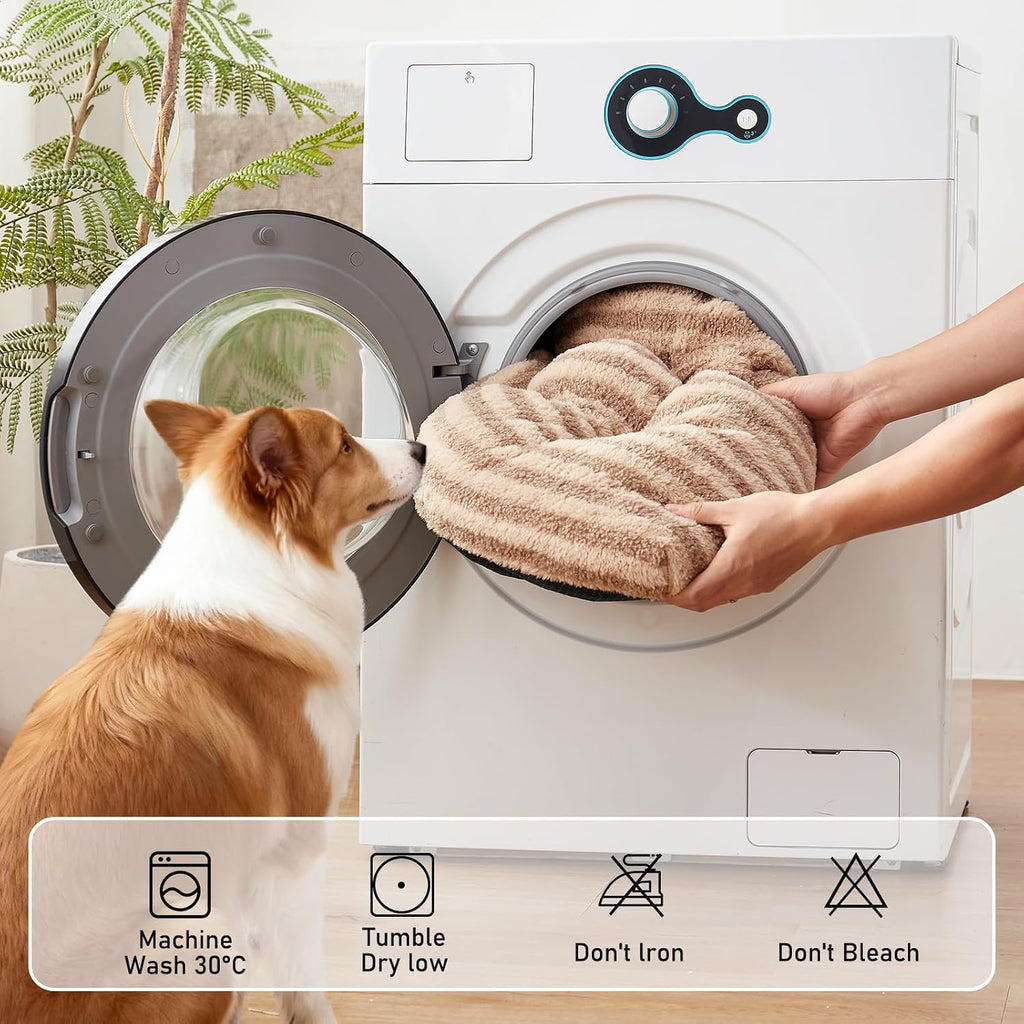 FURTIME Washable Dog Bed Medium Size Dogs, Deluxe Dog Crate Beds