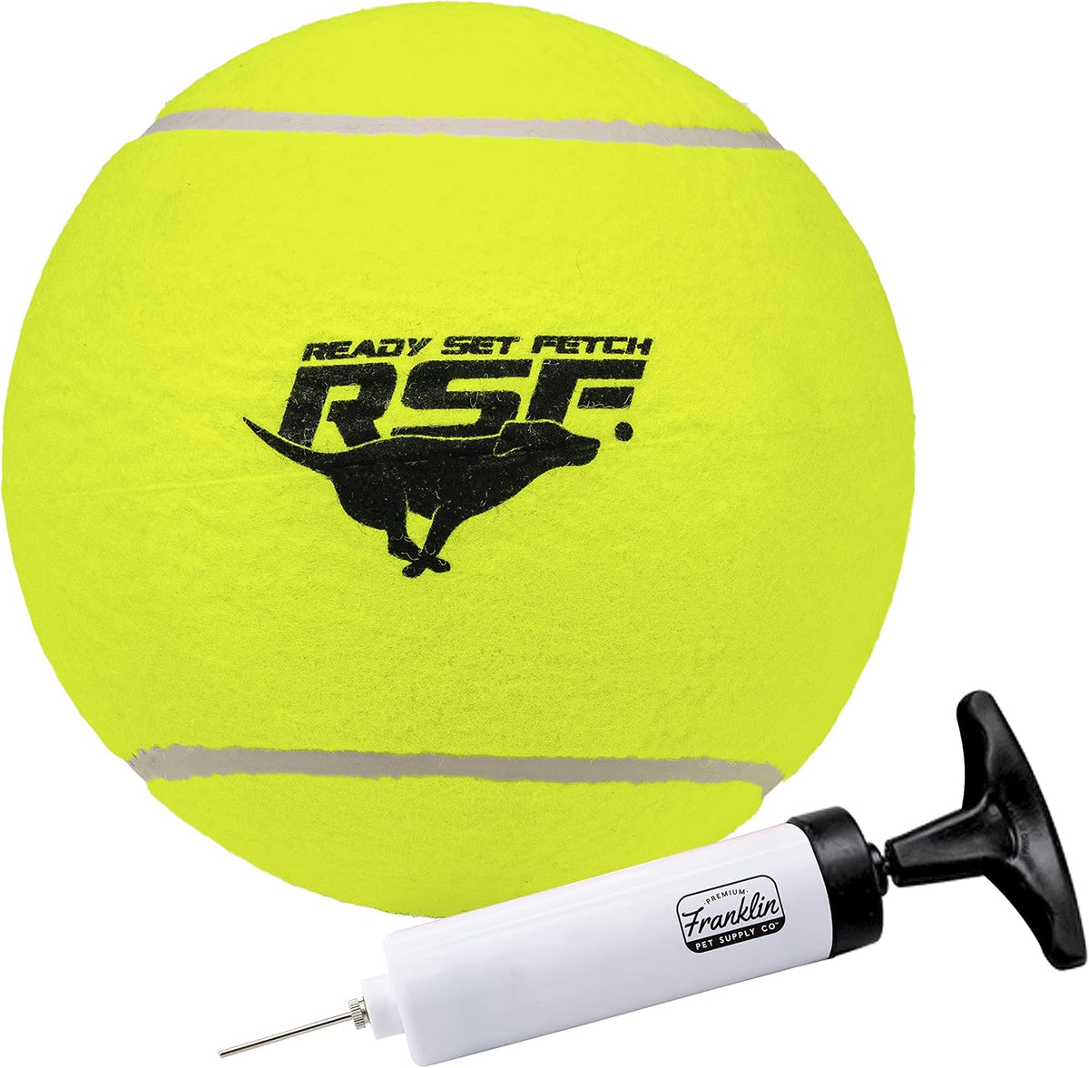 Franklin Sports Ready Set Fetch Oversized Dog Tennis Ball - 8.5"