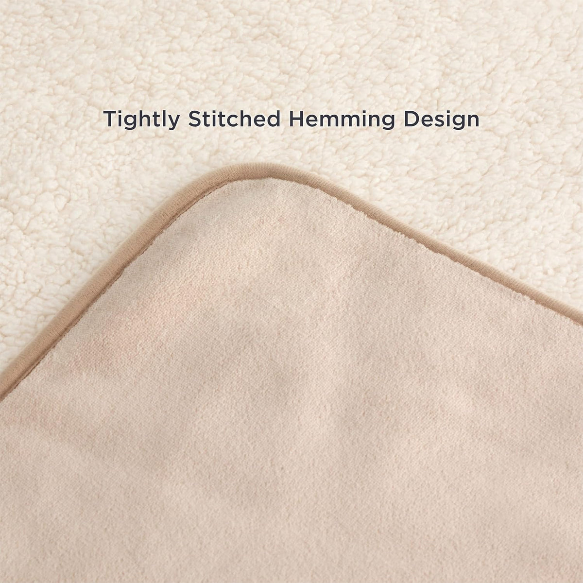 Bedsure Waterproof Dog Blankets for Large Dogs Sherpa Fleece Throw, 50X60