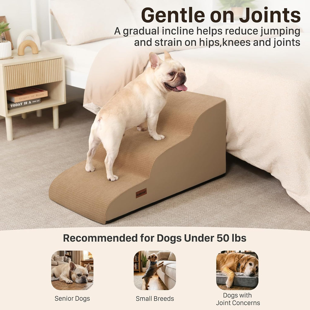 Aodisman Dog Ramp for Small & Medium Dogs, 16" H Pet Stairs for Couch & Bed