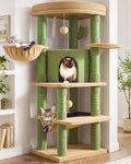 Globlazer Cactus Corner Cat Tree Tower with Scratching Post, C51, Green