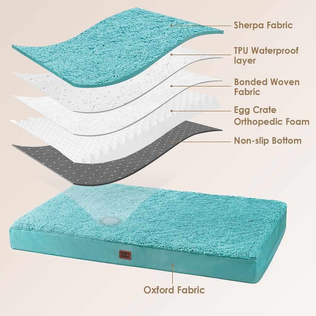 EHEYCIGA Orthopedic Dog Bed Large with Removable Washable Cover, 36x27