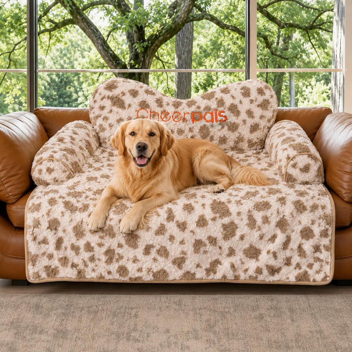 CHEERPALS Calming Dog Bed Mat with Neck & Head Support for Indoor Cats