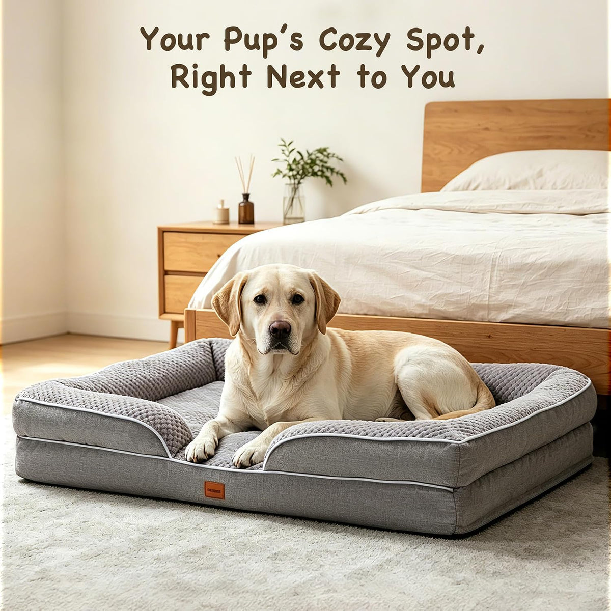 Orthopedic Dog Beds Large Sized Dog, Waterproof Washable Pet Bed