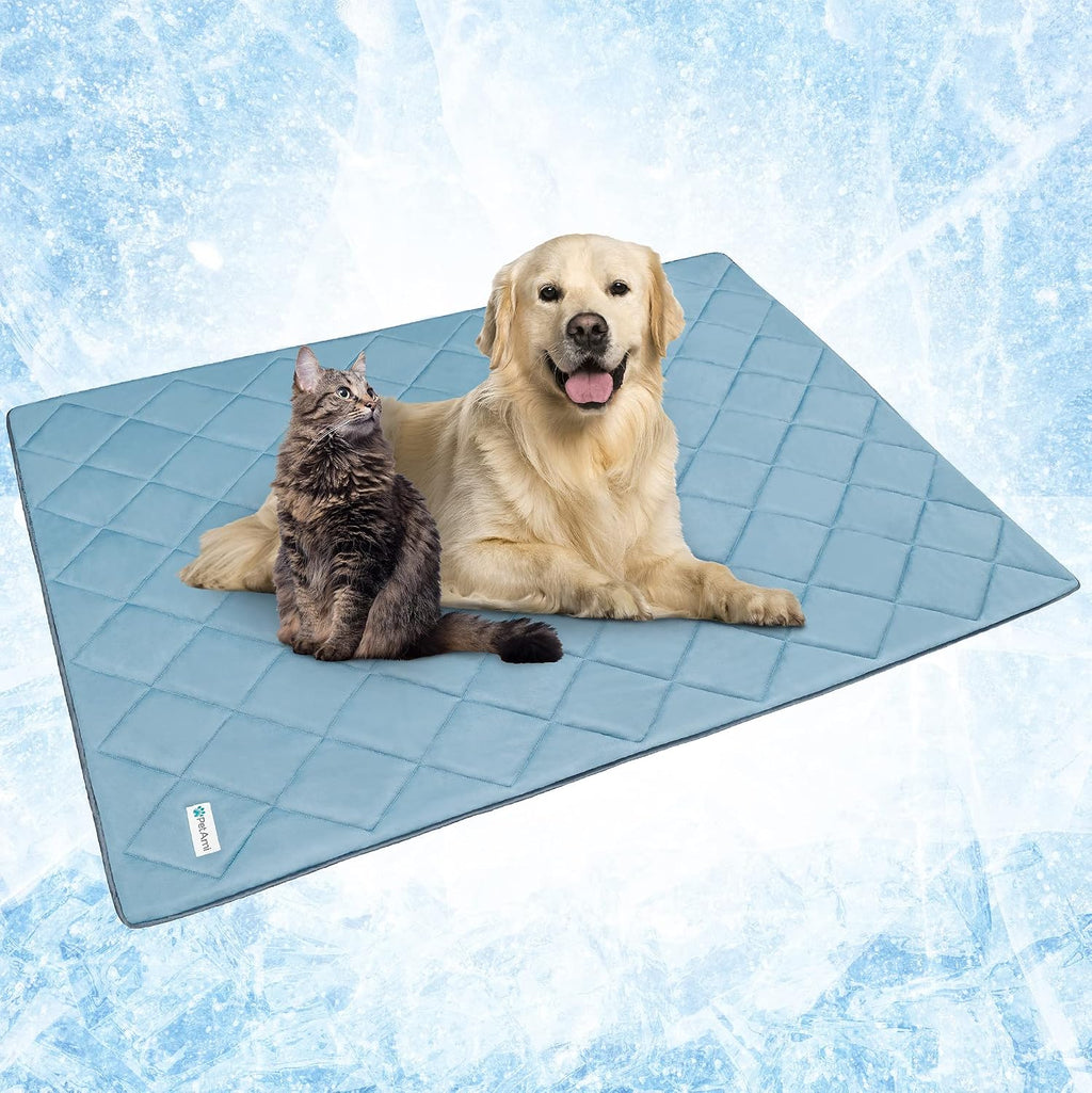 PetAmi Cooling Dog Blanket Lightweight Soft for Large Pet Cat, 40x60, Blue