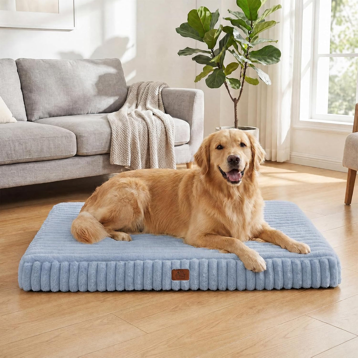 Orthopedic Dog Bed for XL Dog, Waterproof Washable Pet Bed for Crate