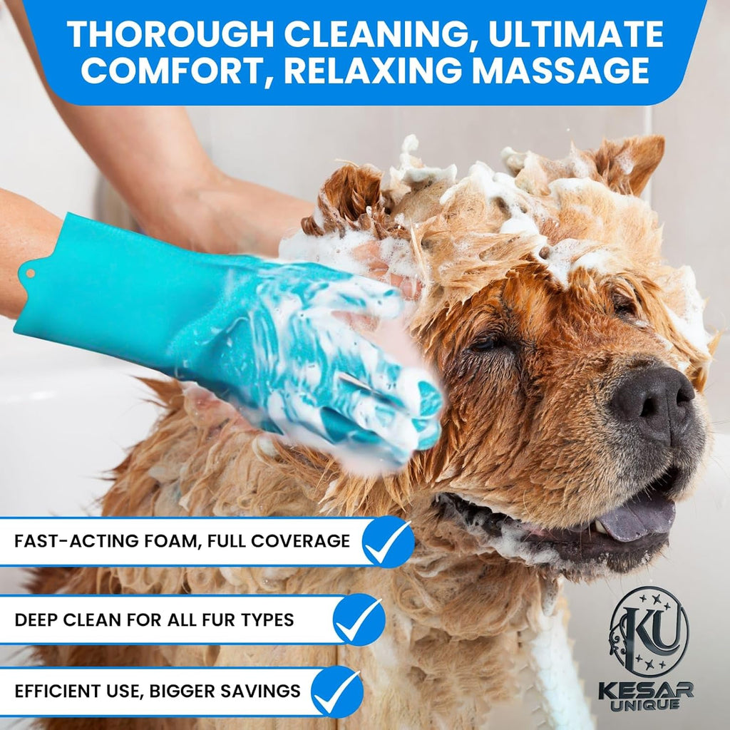 9Pcs Dog Grooming & Washing Brush Kit with Storage Bag for Pet