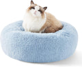Bedsure Calming Cat Beds Donut Round Washable Kitten Bed,20 inches