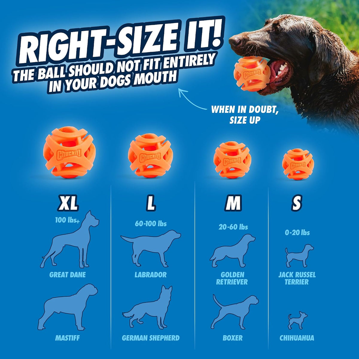 Chuckit! Air Fetch Ball Dog Toy, Medium (2.5 Inch Diameter), for Dogs 20-60 lbs, Ball - Medium,2 Count (Pack of 12)
