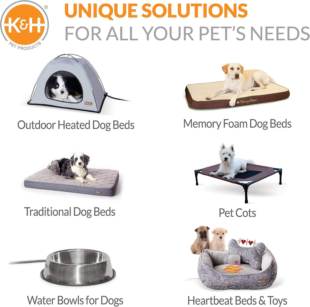K&H PET PRODUCTS Self-Warming Crate Pad Tan X-Small 14 X 22 Inches