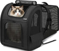 pecute Dog Backpack Expandable, Cat Carrier Backpack Breathable, Large
