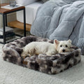 COZY KISS Warm Orthopedic Dog Bed for Large Dogs, 36x27 Inch, Tie Dye