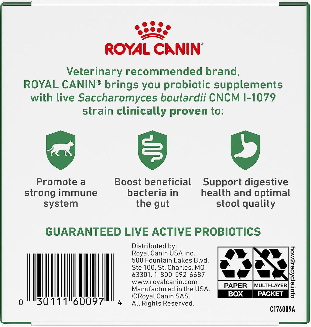Royal Canin Probiotics for Cats Digestive and Immune Health Powder Supplement for Cats of All Ages, 30 Count