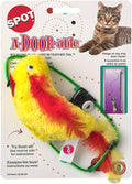 SPOT A-Door-Able Plush Bird Cat Toy | Rattle and Catnip Cat Toy Provides Hours of Entertainment for Your Cat | Hangs on Any Size Door Frame