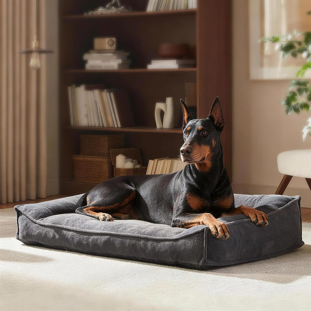 FURTIME XXL Orthopedic Dog Beds Large Sized Dog, Extra Thick Dog Couch 48"