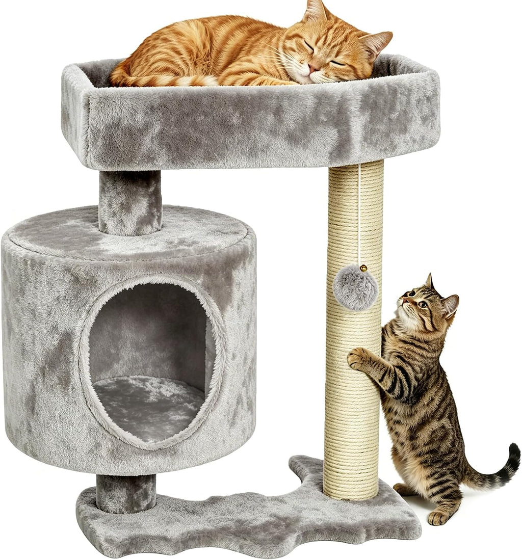 BEWISHOME Cat Tree with Scratching Post, Cat Tower for Indoor Cats