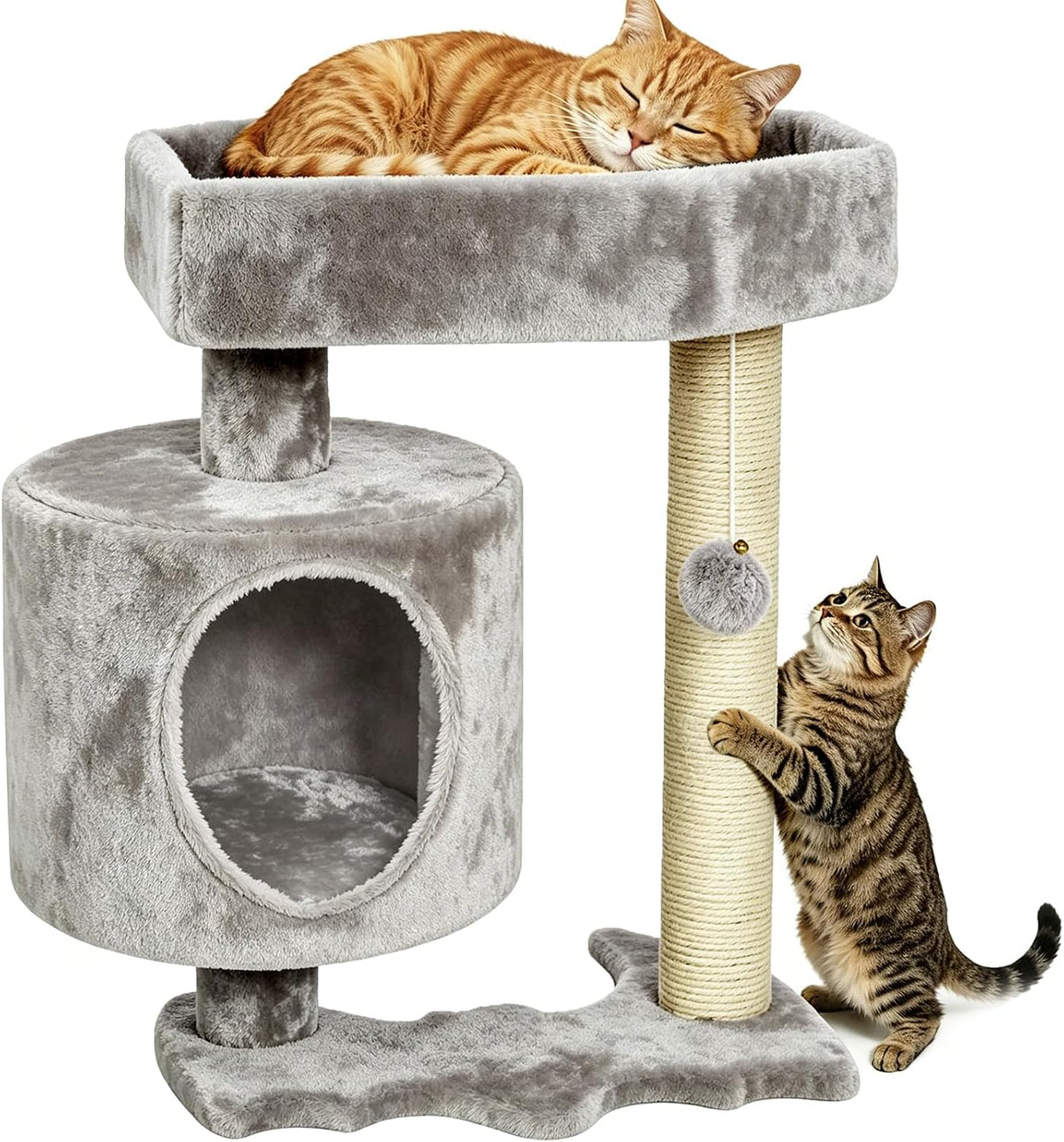 BEWISHOME Cat Tree with Scratching Post, Cat Tower for Indoor Cats