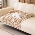 Calming Dog Bed Mats with Neck & Head Support, 31.5 x 23.62 inch Khaki