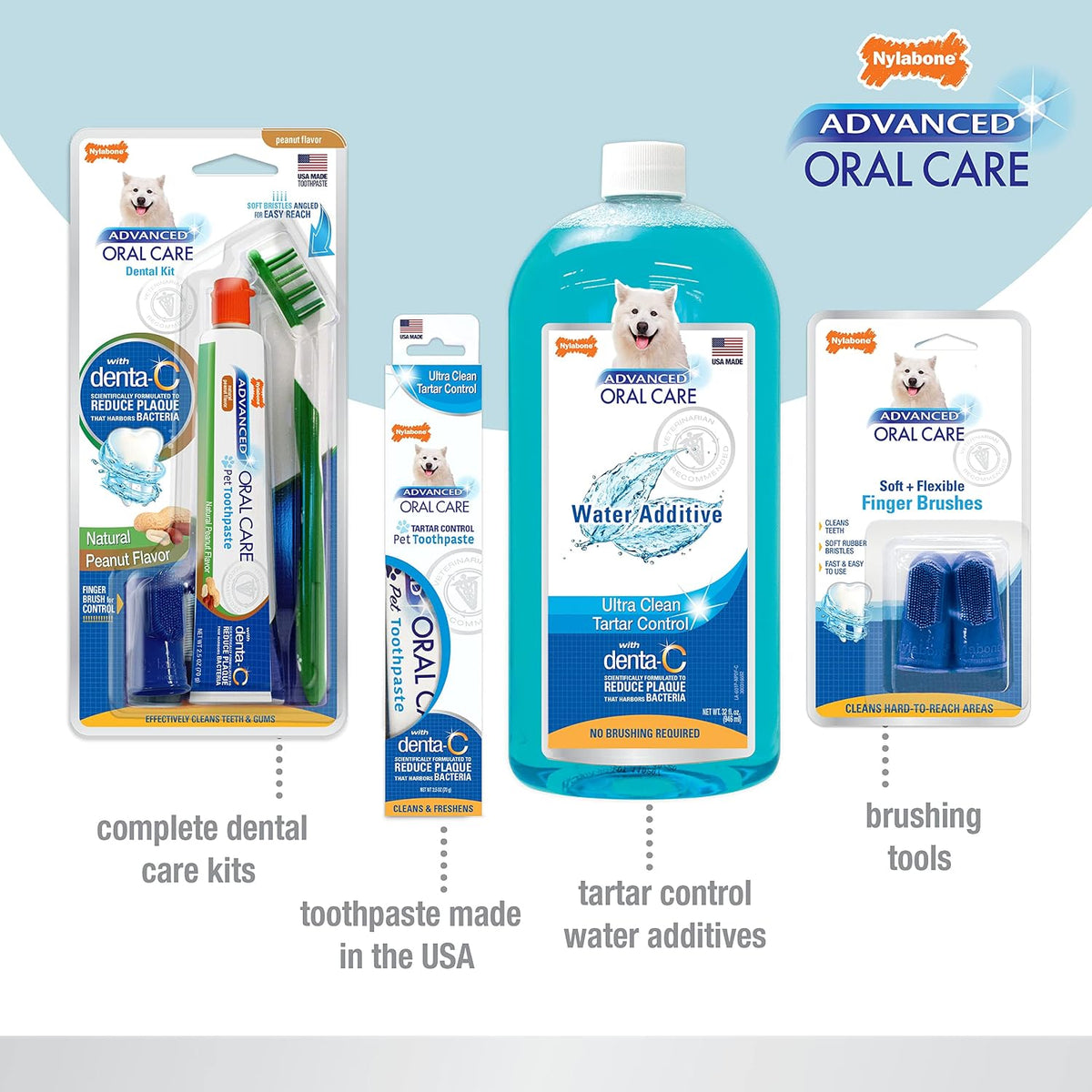 Nylabone Advanced Oral Care Puppy Dental Kit Puppy Original 3 Count 