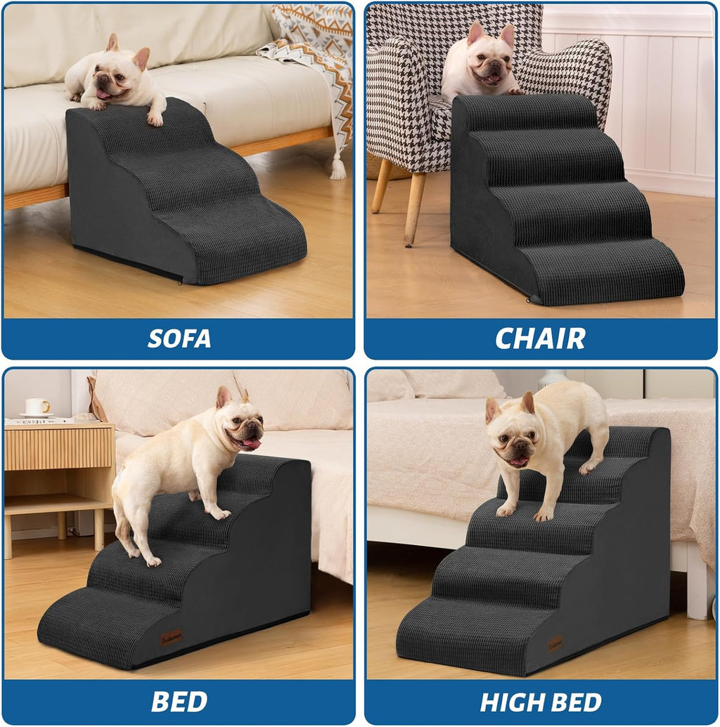 Aodisman Dog Stairs for Small Dogs and Cats,3-Step Pet Ramp for Couch,Chair