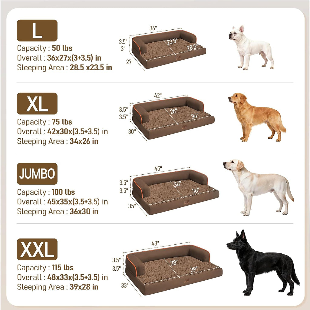 Comfort Expression Orthopedic XL Dog Bed for Large and Extra Large Dogs
