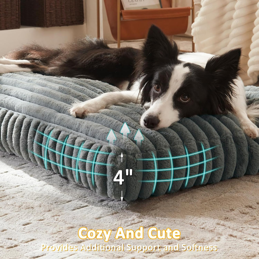 FURTIME Orthopedic Dog Beds Large Sized Dog, Washable Pet Dog Bed for Crate