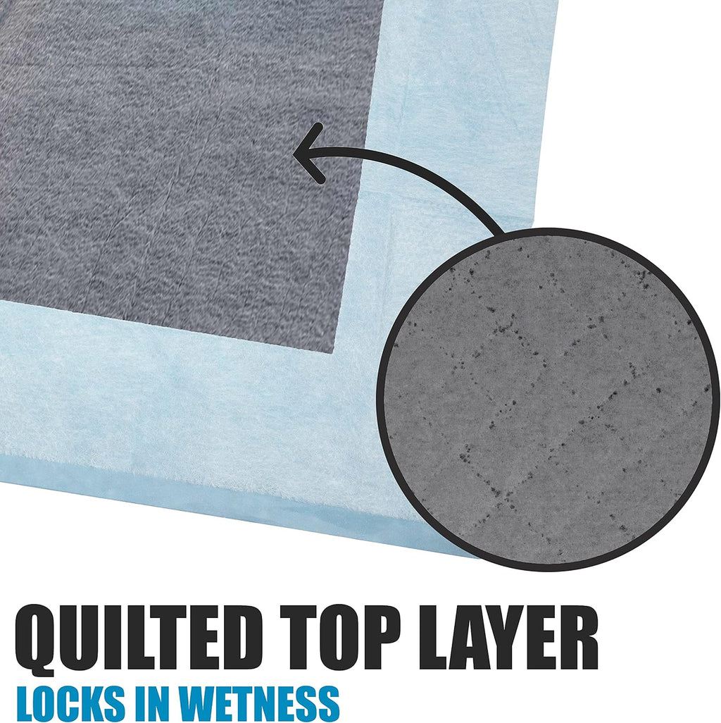 BV Charcoal Puppy Pads XL 40 Count 34"x28" - Leak-Proof Pee Pads for Dogs with 6-Layer Absorbent Design & Built-in Attractant - Dog Pad Extra Large with Charcoal for Odor Control - for Large Dogs