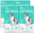 Paw Inspired Cat Pads, Generic Refills for Tidy Cats Breeze Litter Box System, Disposable Kitty Litter Liners, Super Absorbent Pee Pads, 16.9 x 11.4 Inch (Original/Unscented, 80 Count)