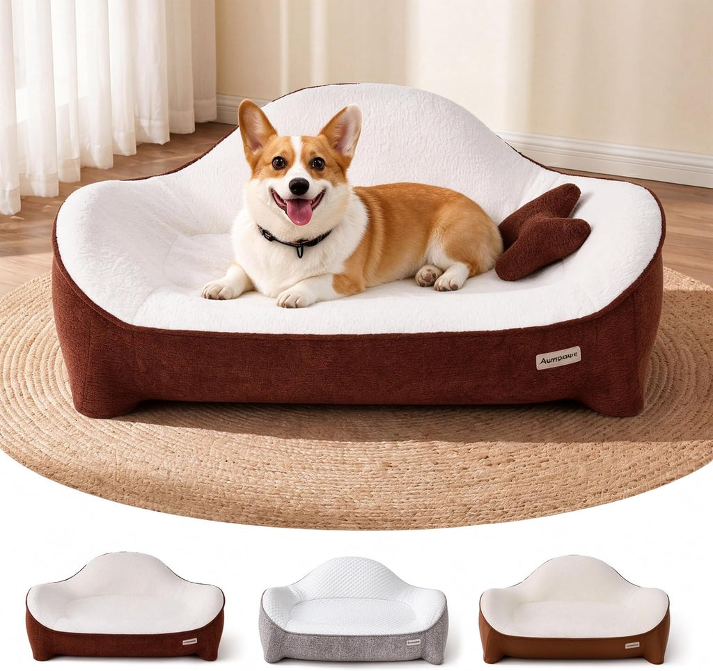 Dog Bed for Medium Sized Dog, Extra Thick Memory Foam, 3 Covers